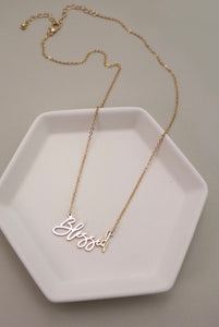 Blessed Delicate Gold Necklace