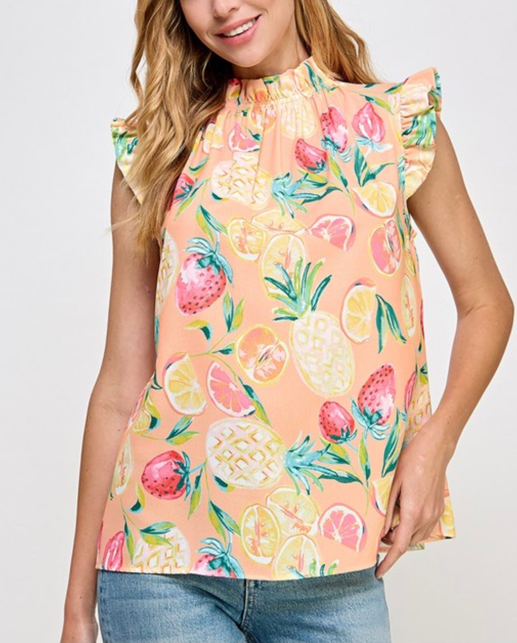 Sleeveless Summer Printed Top