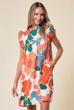 Load image into Gallery viewer, Bright Floral Print Dress