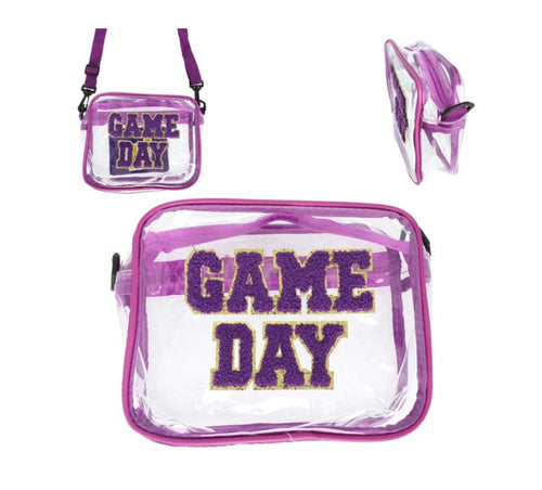 “GAME DAY” Clear Water Resistant Crossbody Bag