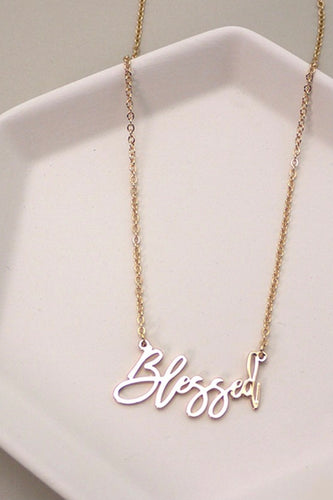 Blessed Delicate Gold Necklace