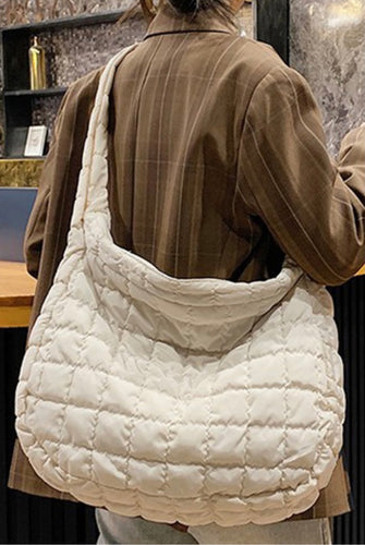 Light Large Quilted Shoulder Bag