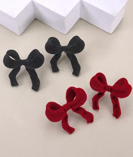 Load image into Gallery viewer, Velvet Bow Post Earrings