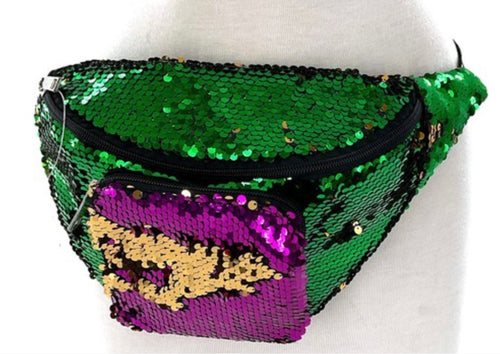 Mardi Gras Sequined Fanny Pack