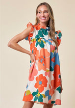 Load image into Gallery viewer, Bright Floral Print Dress