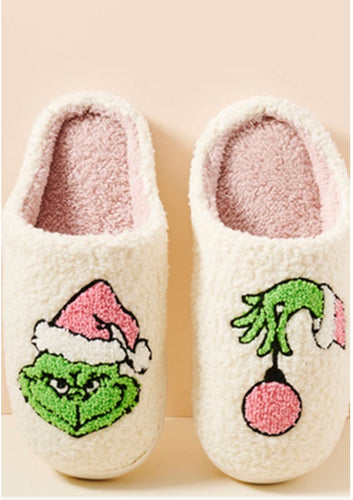 Grinch Fleece Soft Slipper