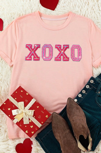 Pink “XOXO” Valentine Tee