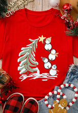 Load image into Gallery viewer, Snowmen Christmas Tee