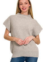 Load image into Gallery viewer, Mock Neck Short Sleeve Sweater