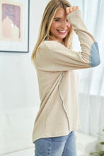 Load image into Gallery viewer, V-Necked Ribbed Long Sleeve Top