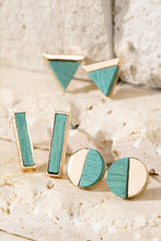 Load image into Gallery viewer, Turquoise Geometric Earrings - 3 pairs